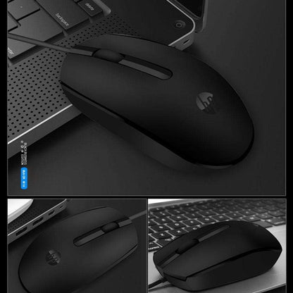 HP M10 Wired USB Mouse with 3 Buttons High Definition 1000DPI