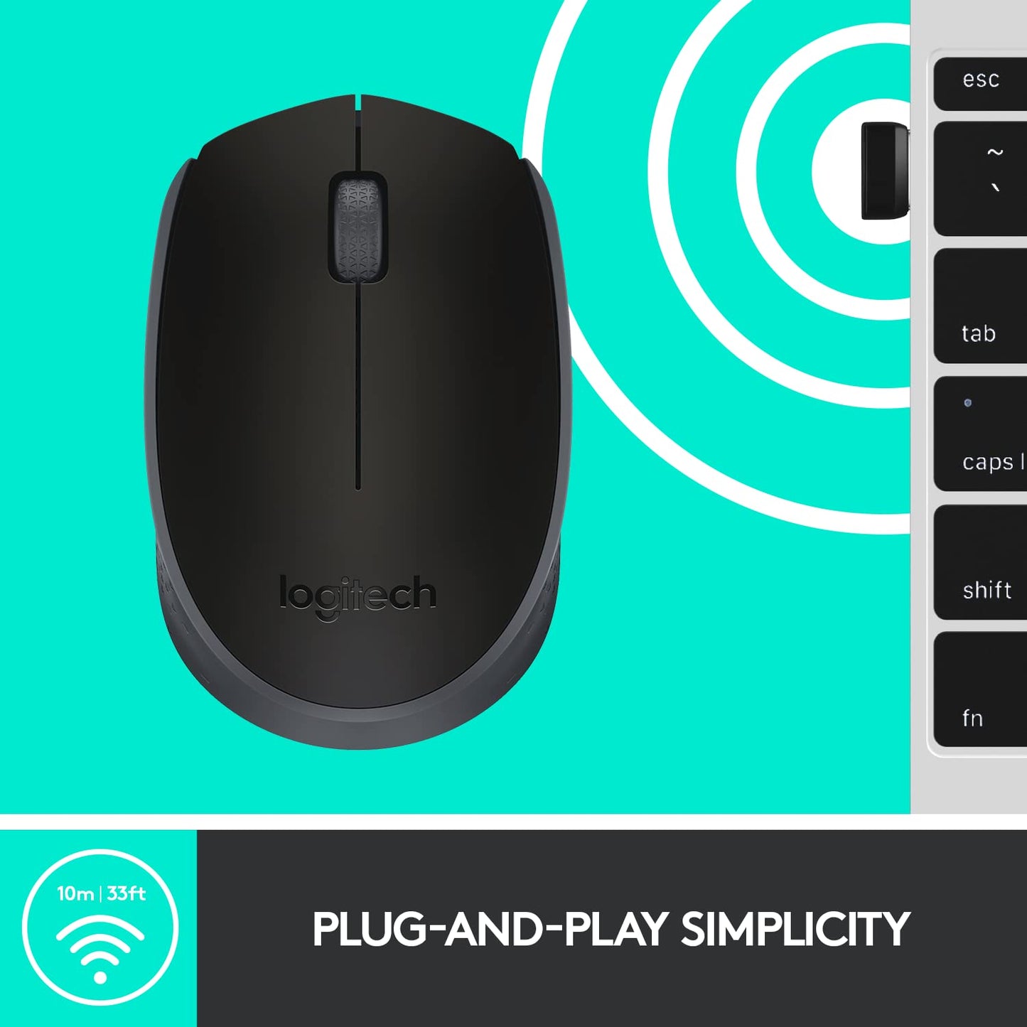 Logitech M170 Wireless Mouse 2.4 GHz