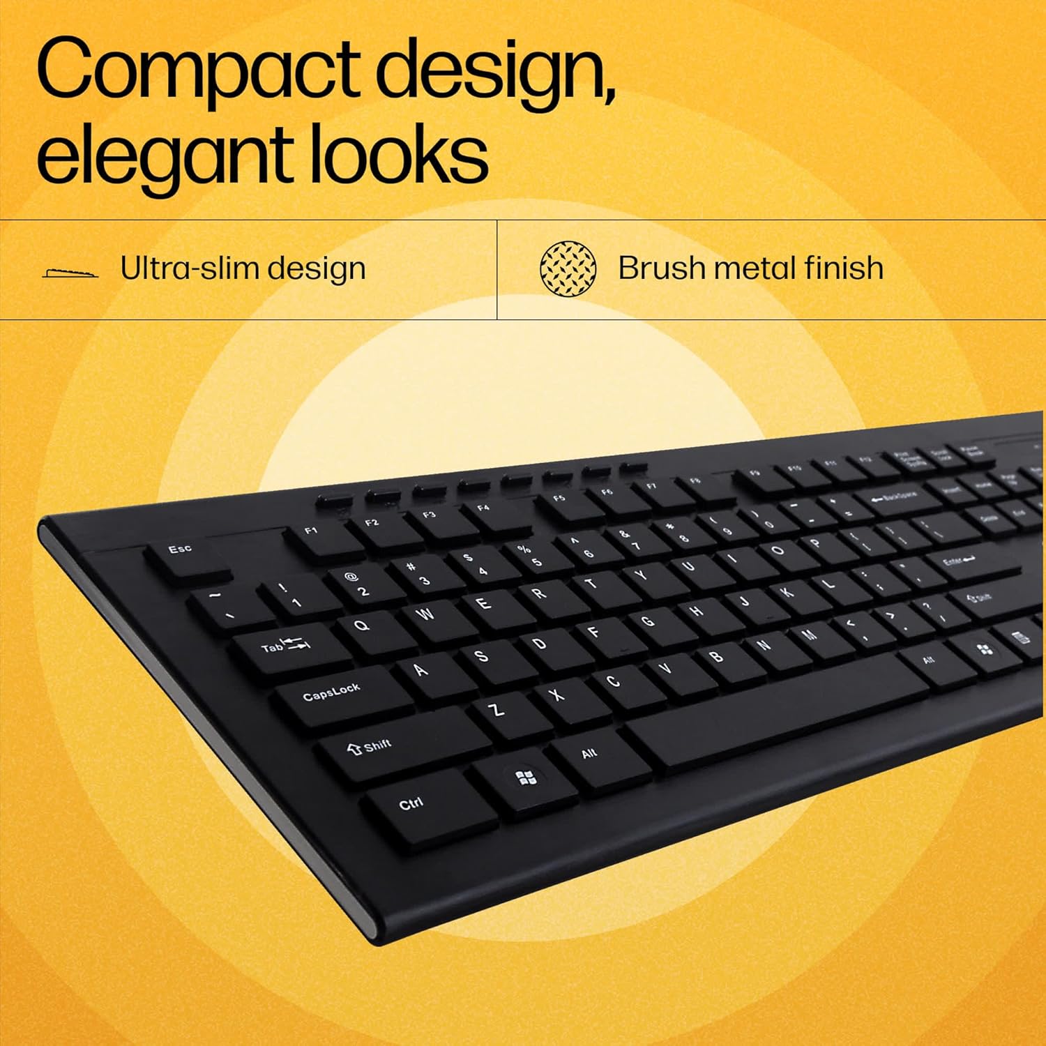 HP KB260 USB Wireless Spill Resistance Keyboard and Mouse Set
