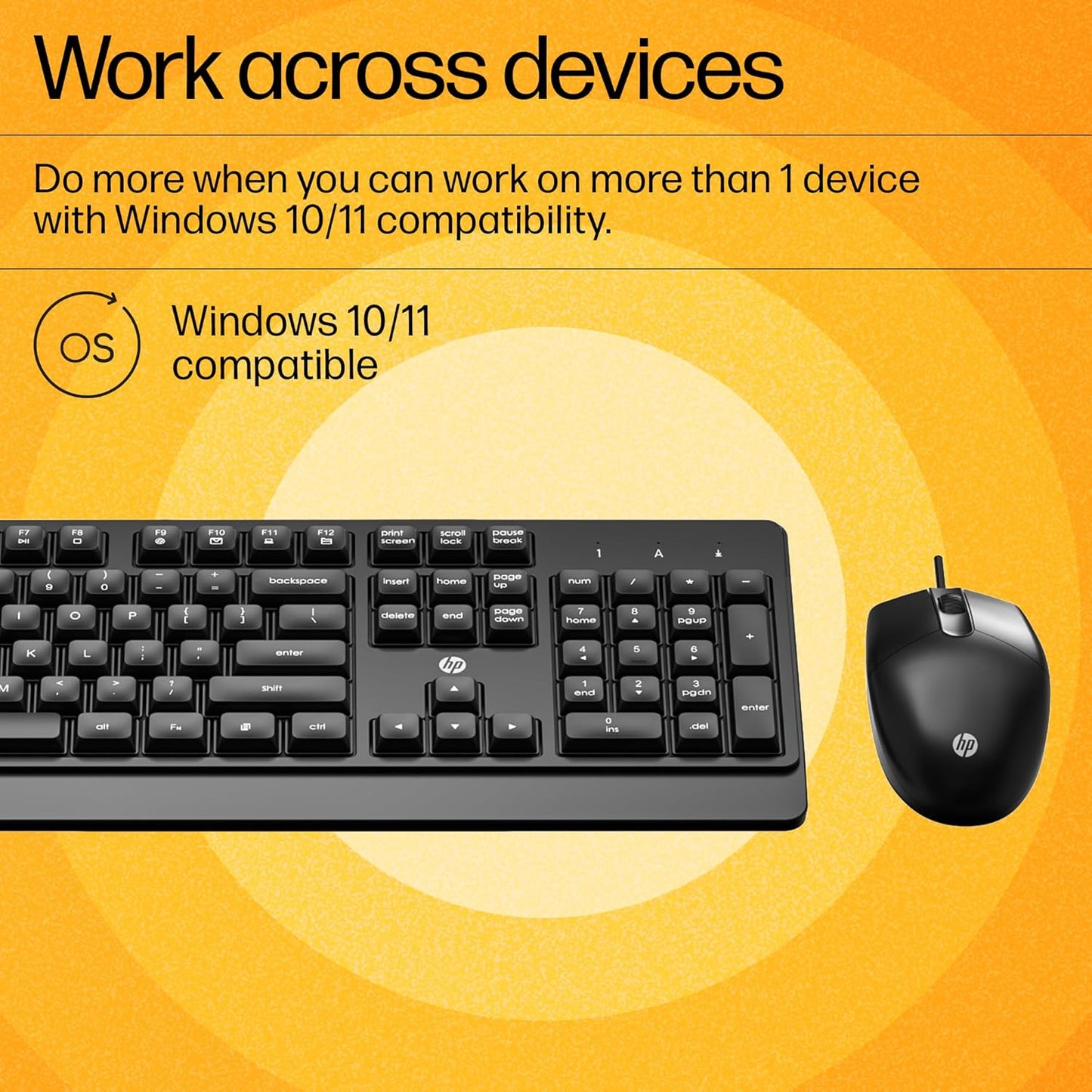 HP KM 130 Wired Mouse and Keyboard Combo
