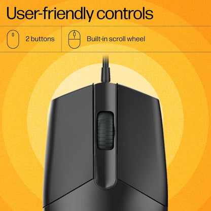 HP KM 130 Wired Mouse and Keyboard Combo